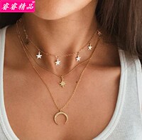 Earring popular clavicle chain necklace choker women jewelry