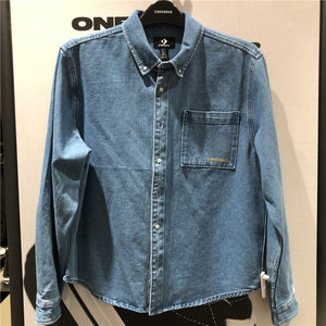 Converse Converse Spring Men's Simple denim Oxford Textile Shirt Shooter 10025071-A01
