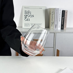 ins Wind Creative Simple Glass Cup Whiskey Cup Household Cup Sparkling Wine Glass Mixing Glass Juice Drink Cup