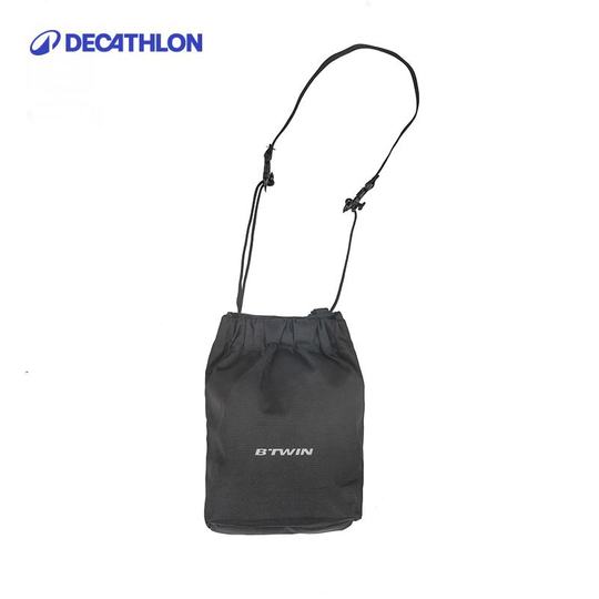 Cesto Pieghevole per Bicicletta Decathlon Tela con Copertura