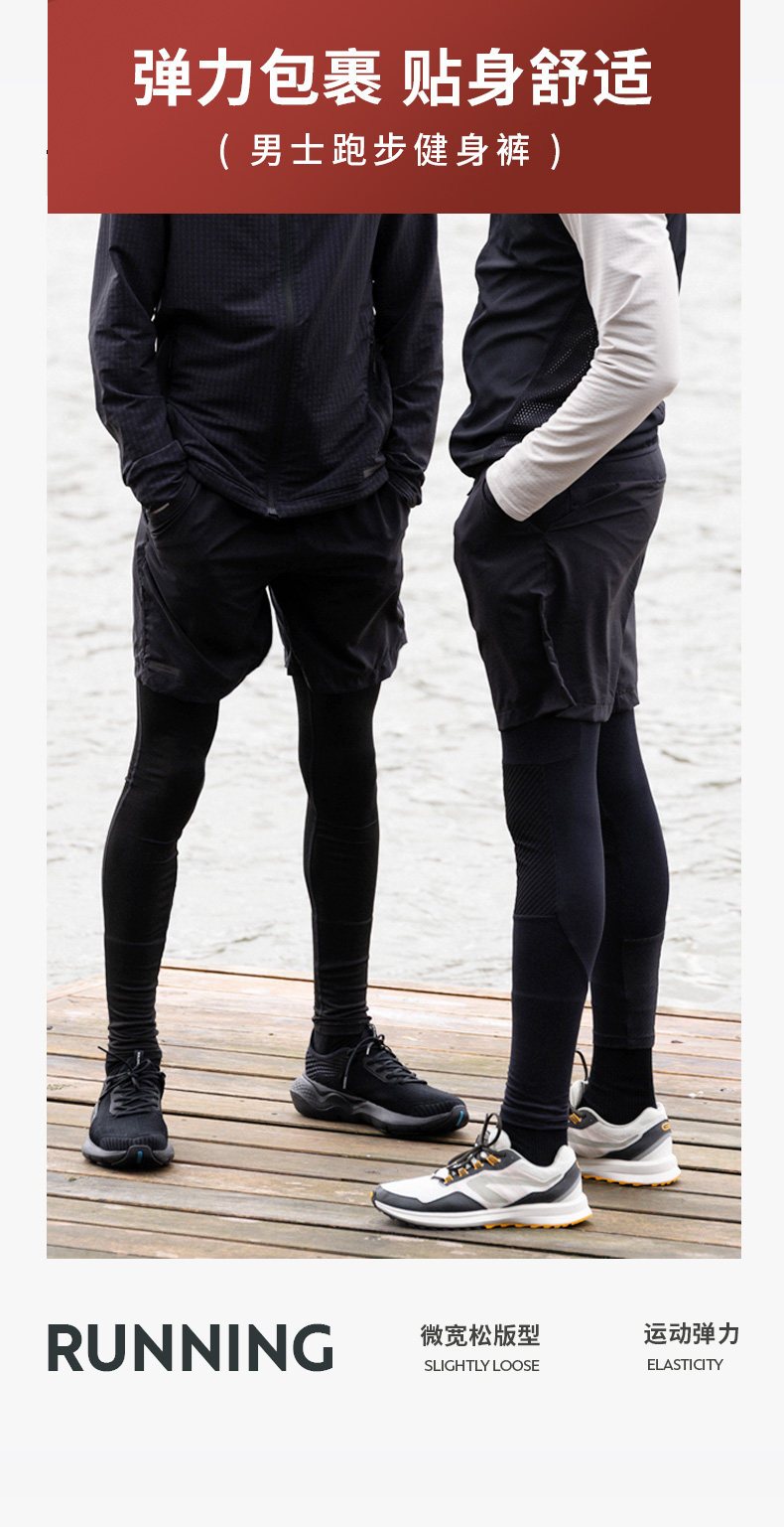 Pantaloni Compressione Uomo - Traspiranti Per Sport E Allenamento - Foto 5