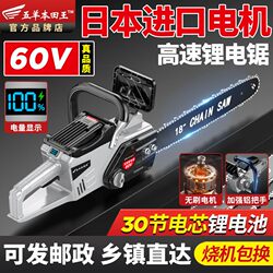 Imported Original 30-Cell Rechargeable Electric Chainsaw, High-Power Multifunctional Portable Lithium Chainsaw for Logging and Tree Cutting