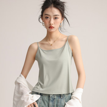 100 Modal small suspender vest for women in summer thin inner wear anti-exposure beautiful back slimming base shirt