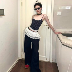 White Korean-Style Lace Cover-Up for Women, Summer 2026 New Layered High-End Lace Skirt Cover-Up, Short Skirt, Half Skirt