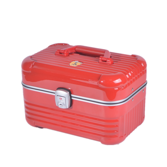 Borsetta Organizer Rossa Per Trucco - 10 Tasche, Nylon, Misure 27x17x10 Cm - Foto 2