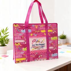 Moving Bag Non-Woven Bag Thickened Woven Bag Luggage Bag Cartoon Waterproof Storage Bag Snakeskin Bag Wholesale Tote Bag