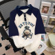 POLO collar shirt white short -sleeved T -shirt inserts shoulder pure cotton loose large size slightly fat girl wearing mm to cover belly shirt summer
