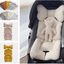 2022 new ins Korean style baby stroller seat cushion baby dining chair cotton pad safety seat thickened cushion