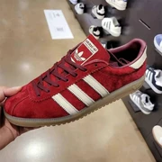 Adidas Giày thể thao cổ thấp Adidas BERMUDA cổ điển màu đỏ cổ điển dành cho nam và nữ IE7426