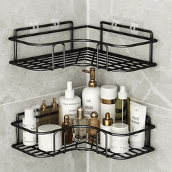 Bathroom Storage Rack, Toilet Washroom Bathroom No-Drill Wall-Mounted Triangle Shelf, Washstand Cosmetics Shelf