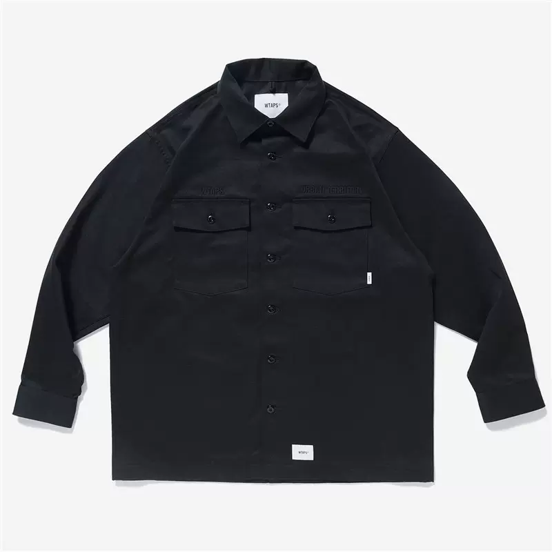 饼干现货WTAPS BUDS/LS/COTTON.TWILL 两袋工装衬衫夹克22SS-Taobao