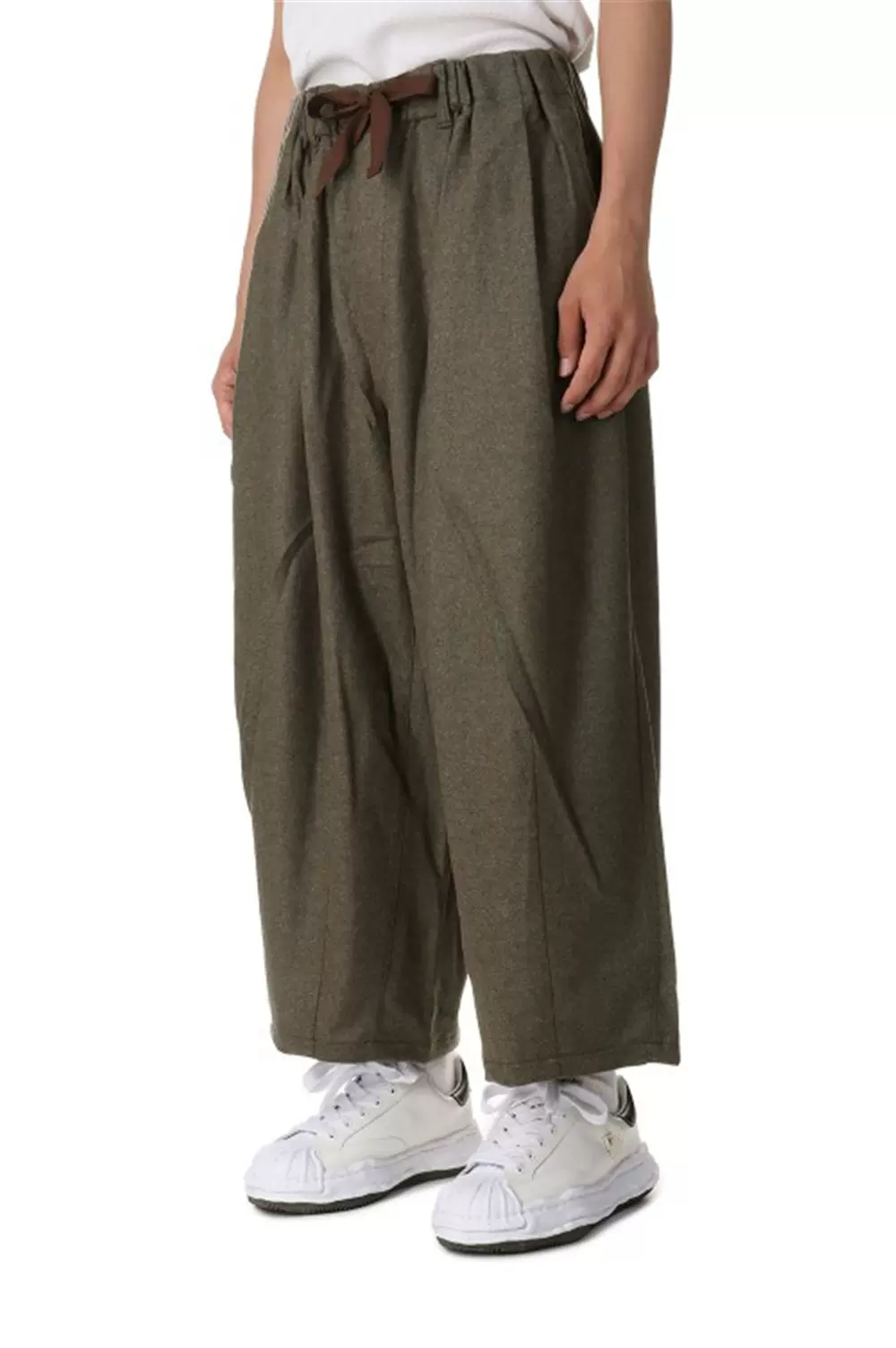 部分现货日本is-ness WOOL BALLOON EZ PANTS 羊毛混纺阔腿气球裤-Taobao