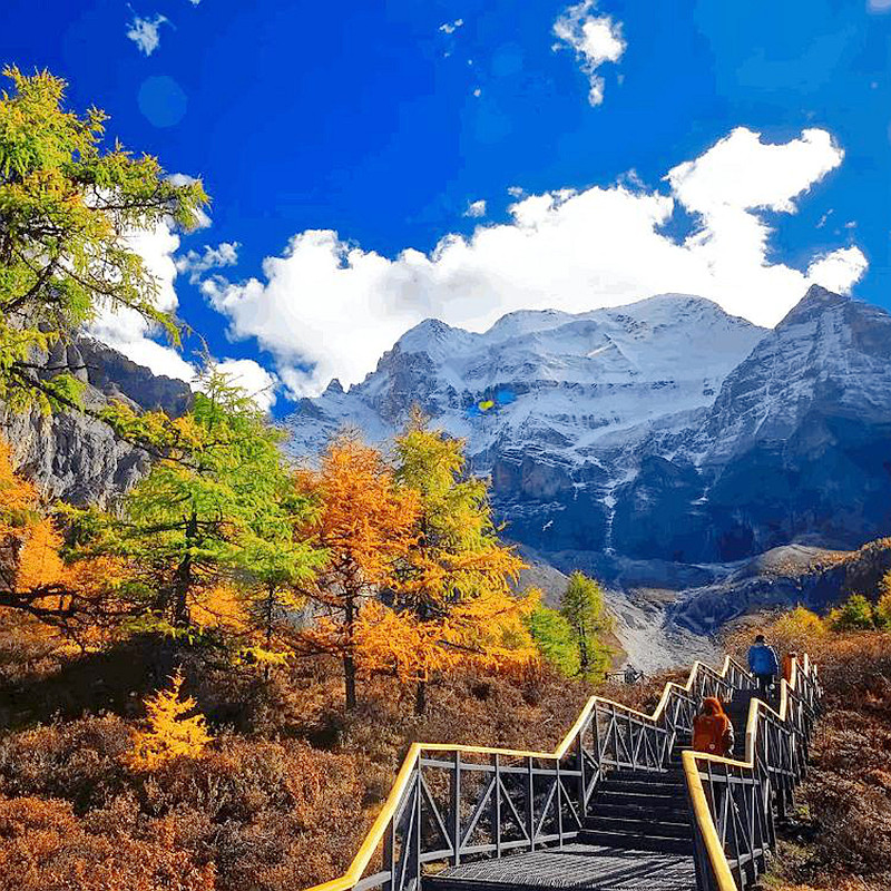 【纯玩含高铁】四川成都稻城亚丁川西旅游墨石公园7天6晚跟团游