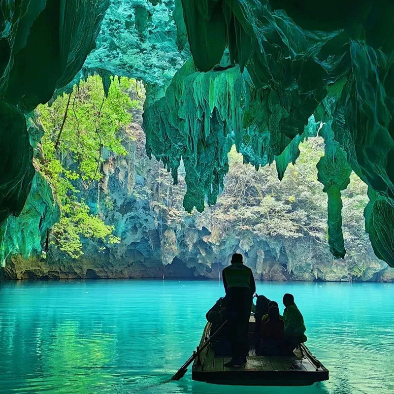 2-8人私家小团广西崇左巴马6日德天瀑布三门海通灵古龙鹅泉百魔洞