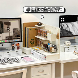 Workstation Partition Blocking Magic! Office Side Desk Transformation Vertical Pegboard Storage Rack Divider Screen