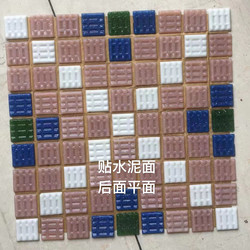 Glass Mosaic Tiles for Bathroom, Kitchen, Balcony, Floor and Wall Tiles, Non-Slip Floor Tiles, Colorful Small Squares