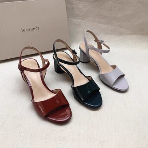 
le saunda/Lylesdan genuine loss-making thick heel fashion shoes for women new small leather sandals