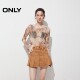 ONLY summer temperament, versatile and comfortable and breathable hot girl retro A-line pleated skirt high waist short skirt skirt