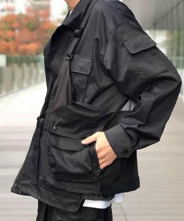 ビームス アブガルシア 別注 コラボ BDU フィッシングジャケット ブラックファッション