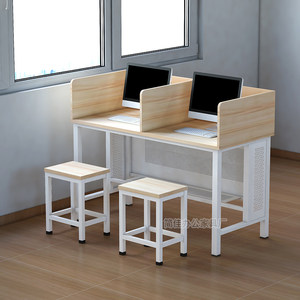 
School voice screen test table driving school computer table desktop computer room microcomputer room computer classroom training computer table