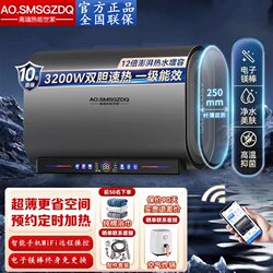 New Model Ao Smith Electric Water Heater, Variable Frequency, Household Use, First-Class Energy Efficiency, Storage Type, Flat Tank, Fast Heating, for Bathroom Showering