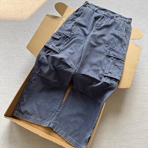 
CGYYDS [French blue cargo] retro old cleanfit American straight men's and women's cargo overalls