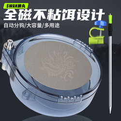 Universal Magnetic Bait Tray with Strong Magnetic Clip, Three-In-One Stand for Fishing Box, Fishing Chair, Bait, and Fish Feed