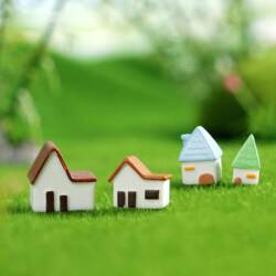 Micro-Landscape Creative European-Style Small House Villa Gardening Landscaping DIY Decoration Accessories Desktop Miniature Ornaments