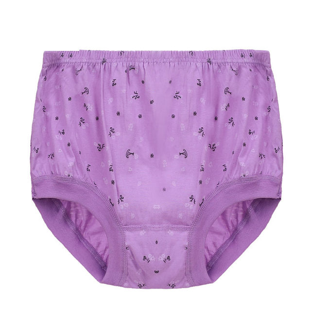 Grandma's Underwear for 70-80 Year Old Women, Pure Cotton, Middle-Aged and Elderly Women's Underwear, High-Waisted, All-Cotton, Loose-Fitting for Mothers