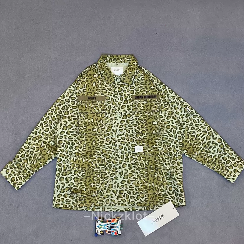 WTAPS JUNGLE 01 LEOPARD SHIRT LS 豹纹四袋衬衫夹克21SS-Taobao