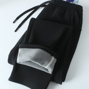 
[Cabinet 199! Windproof and waterproof] Winter men's down silk hiking pants outdoor plus fleece warm casual pants