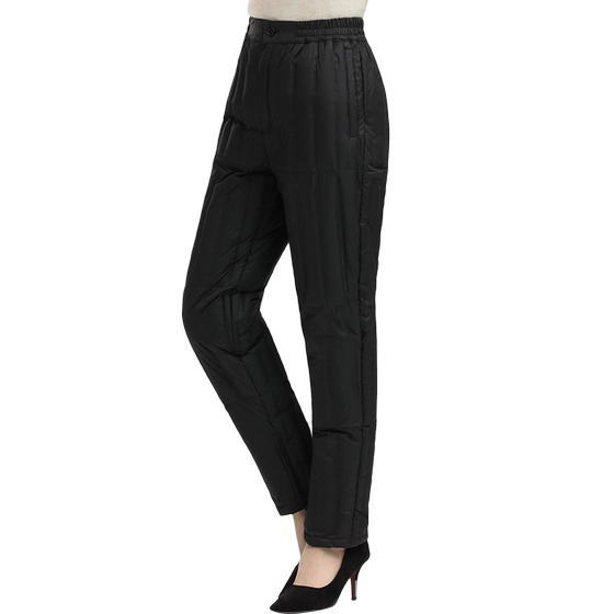 
2025 Women's Down Pants Women's Liner with Warm Pants for Mothers to Wear Slim Large Size Lightweight Cotton Pants in Winter