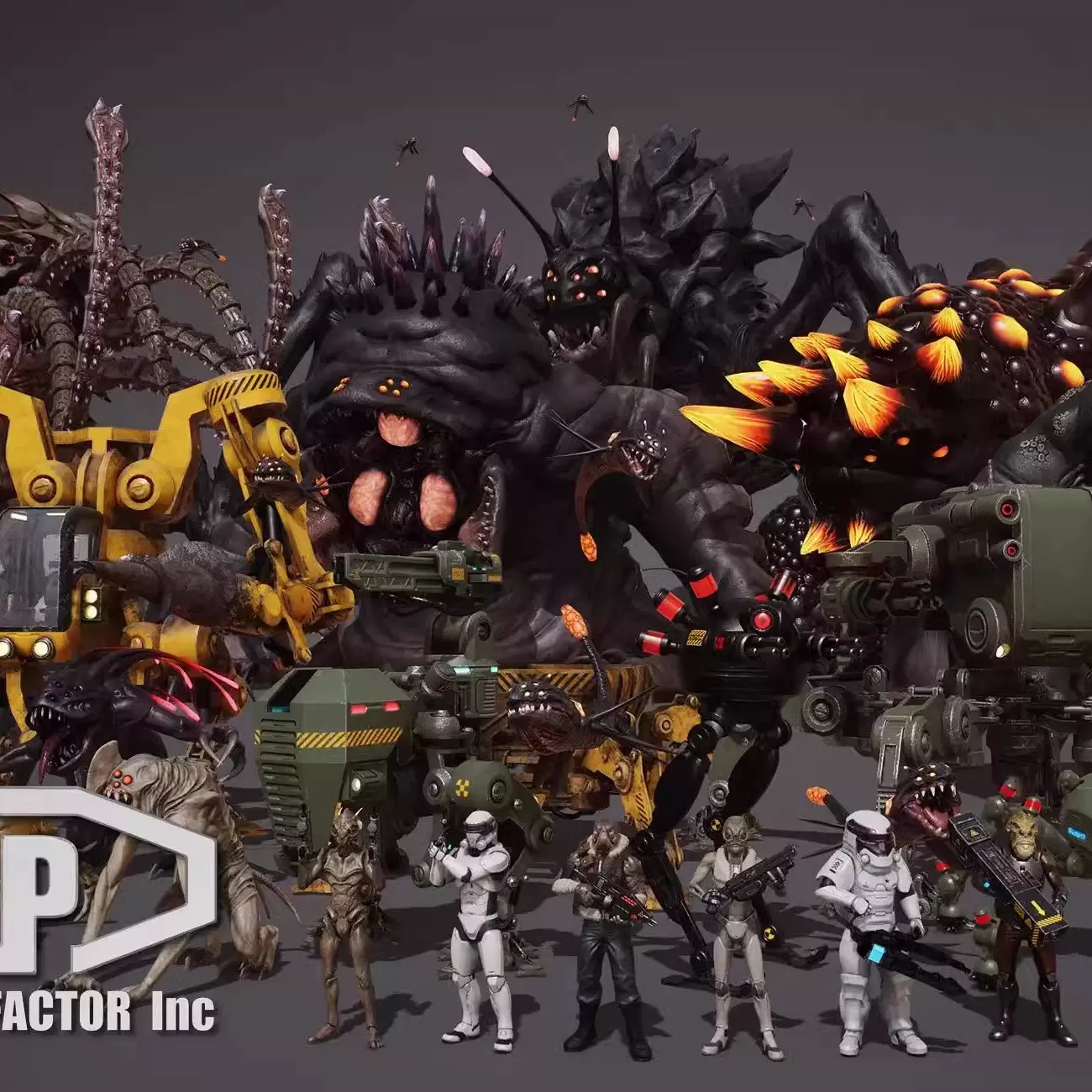 DAZ Studio赛博朋克风格机器人3D模型变形器Genesis8科幻机甲3143