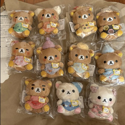 Japan San-X Rilakkuma Fuji Sapporo Store Manager Skytree Sky Series Cartoon Doll Small Pendant Gift