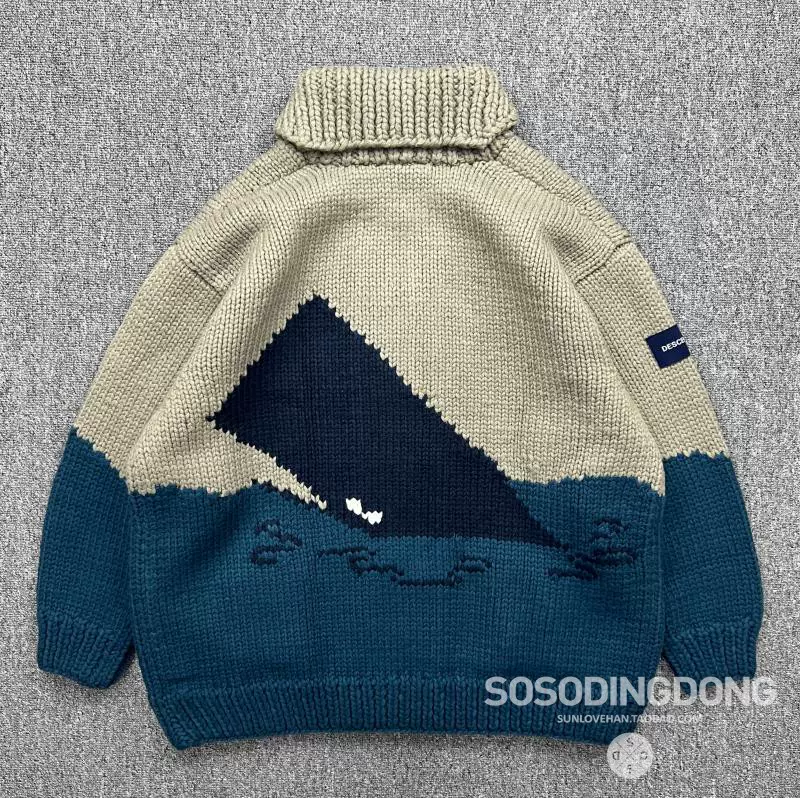 descendant おいしゅう 22aw SPYHOP COWICHAN SWEATER 