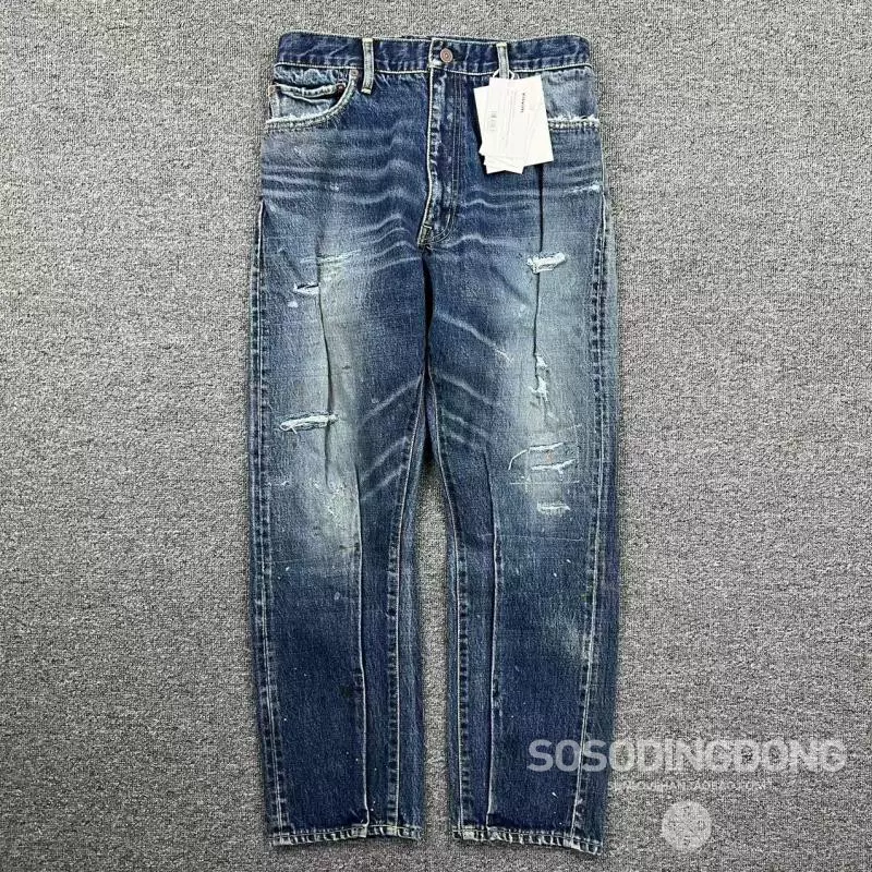 VISVIM SS JOURNEYMAN PANTS TACKED DMGD-27 牛仔裤22SS-Taobao