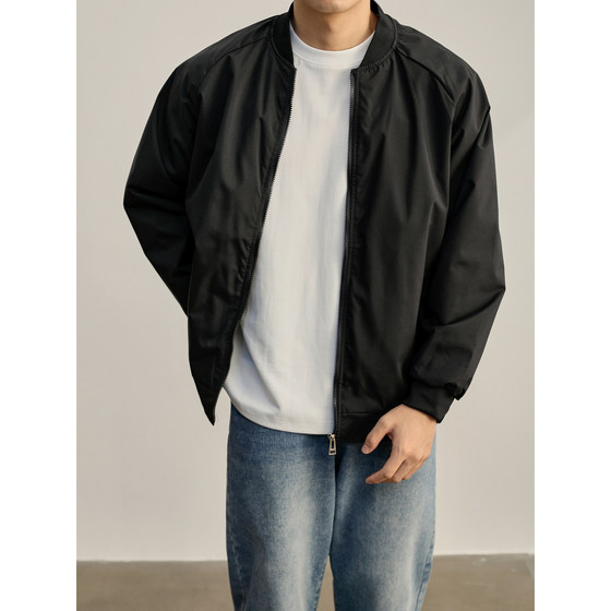 
LUUD Minimalist Cityboy Baseball Collar Outdoor Jacket Jacket Men's Windproof Workwear Sports Bomber Jacket