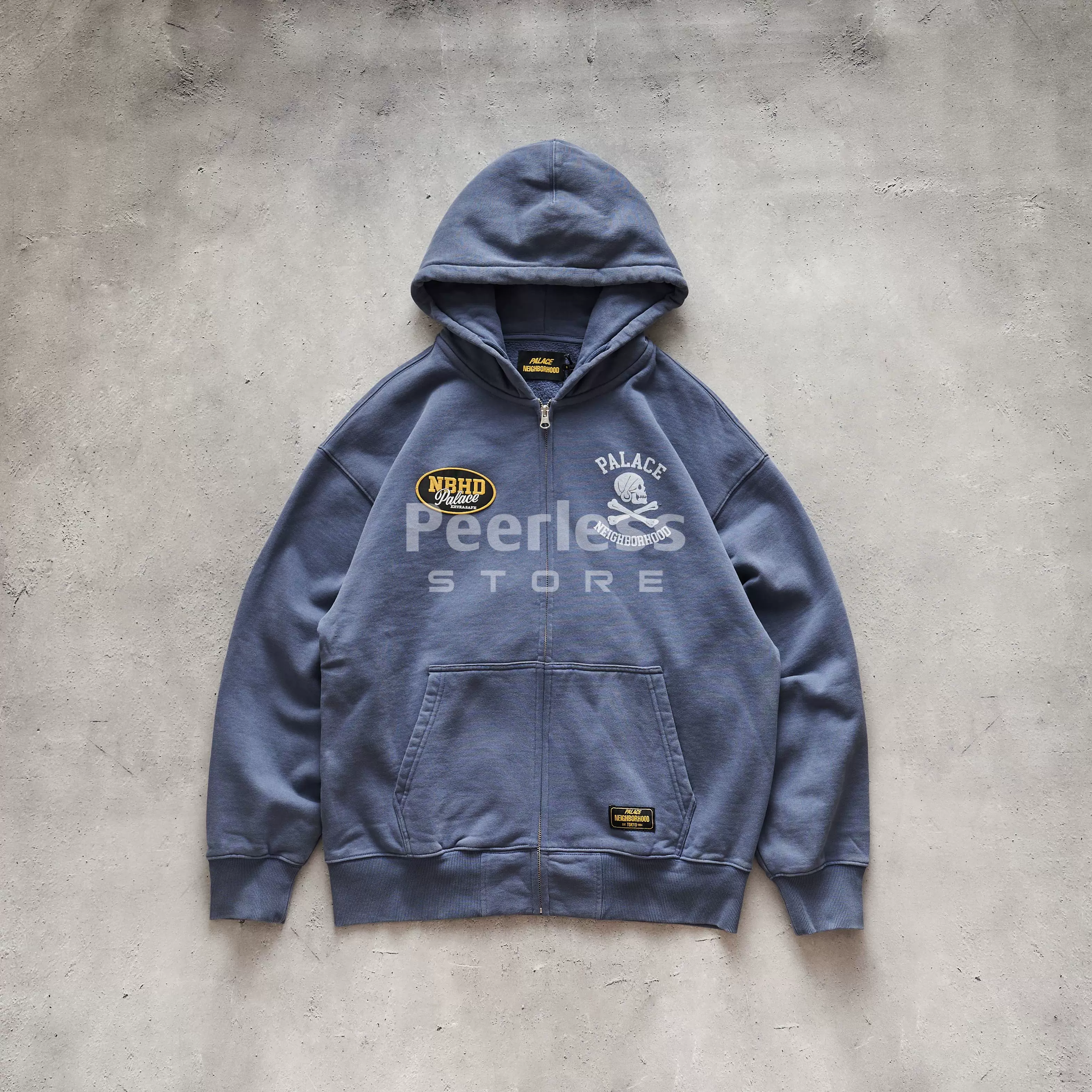 PALACE x NEIGHBORHOOD Skull Zip Hood