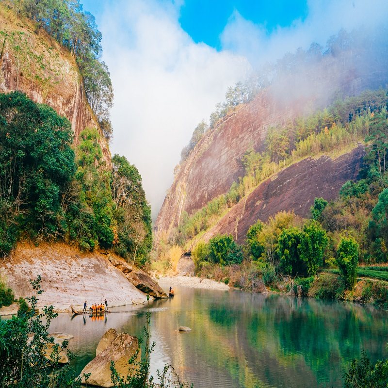 【夜游武夷山】南平武夷山一日游九曲溪竹筏漂流印象大红袍演出