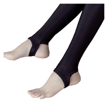 Spring and autumn plus velvet wearing high elastic glittering feet to show bottom pants
