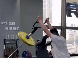 Push Shoulder and Back One-Hand Barbell Barrel Rack Oblique Barbell Push Training Barrel Barrel Auxiliary Handle Core Training