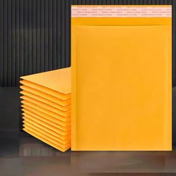 Yellow Thickened Kraft Paper Bubble Bag Bubble Envelope Bag Clothing Packaging Bag Waterproof Express Bag Book Packaging Bag