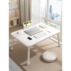 Extra-Large Elevated Bed Table, Bay Window Computer Desk, Foldable Table for Home Use, Lazy Desk, Student Writing Desk, Study Desk, Bedside Dormitory University Laptop Stand, Small Table Board