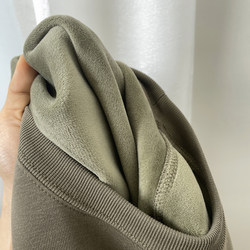 460g Heavy Silver Fox Fleece Warm Sweatshirt for Men and Women, Ultra-Thick Fleece-Lined, Loose Round Neck White Base Shirt for Winter