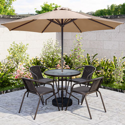 Outdoor Tables and Chairs, Rattan Chairs, Wrought Iron Outdoor Tables and Chairs, Courtyard Balcony Tables and Chairs, Umbrella Set, Leisure Outdoor Tables and Chairs, Five-Piece Set
