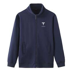Suitable for Tesla Workwear, Stand-Up Collar Sweatshirt for Men, Autumn and Winter 4S Store Car Repair and Beauty Workwear
