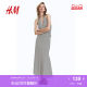 HM2025 summer new women's clothing, fashionable casual and versatile crepe-like A-line skirt 1284906