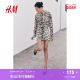 HM2025 summer new women's fashion casual casual twill mini skirt 1281903
