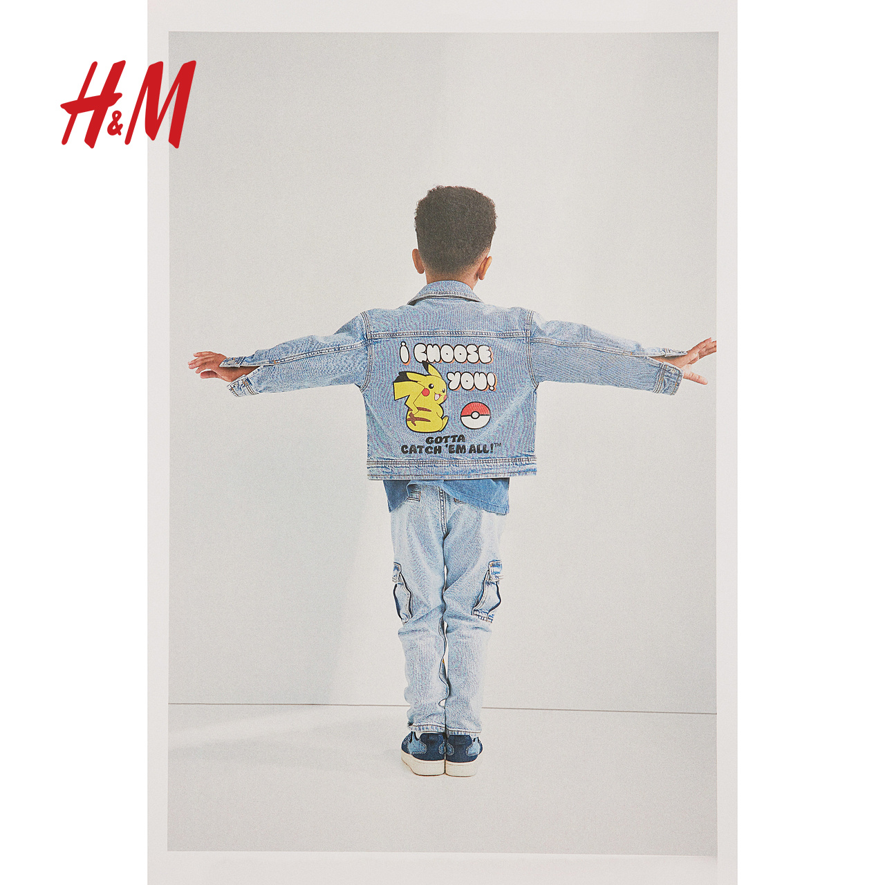 H&M Boys Pikachu Denim Jacket - Spring Collection