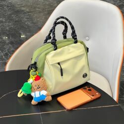 Fresh Green Handbag, Multifunctional Outdoor Travel Portable Backpack, Waterproof Large-Capacity Toiletry Bag Storage Bag